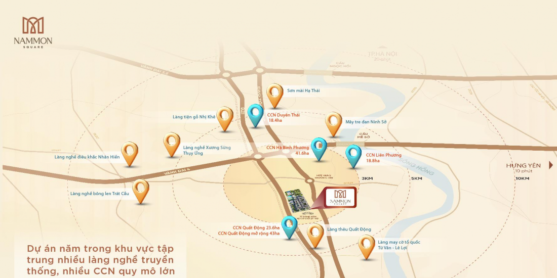 NAMMON SQUARE – TUYỆT PHẨM SHOPHOUSE MẶT QUỐC LỘ 1A - HÀ NỘI